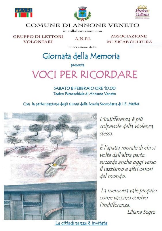 Locandina Voci per Ricordare